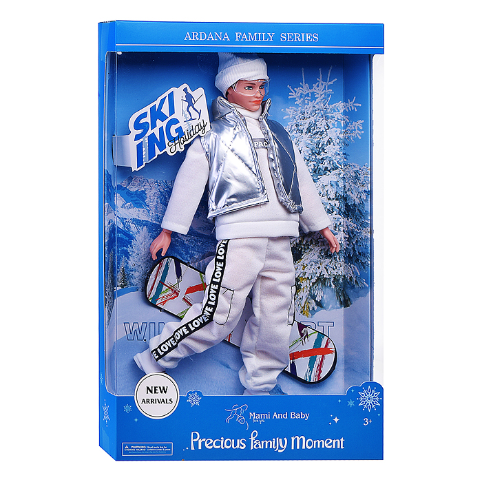 Кукла A806A "Зимнии приключения" с аксессуарами, в коробке