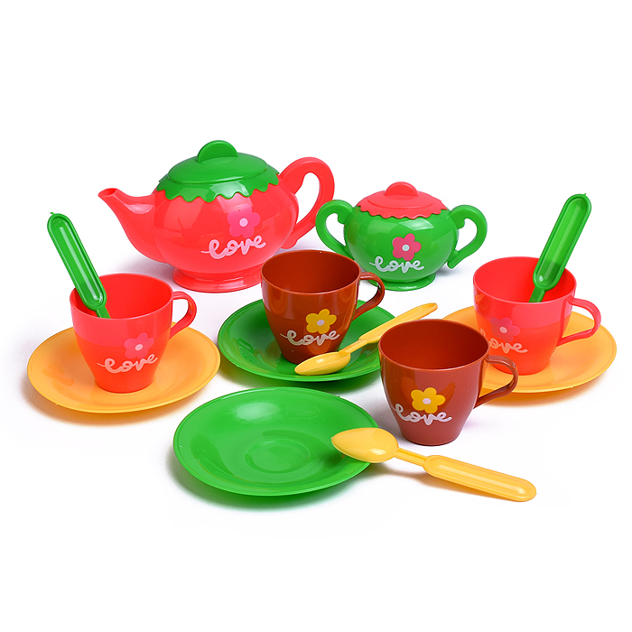 Набор посуды LY-4046 "Радуга" в пакете