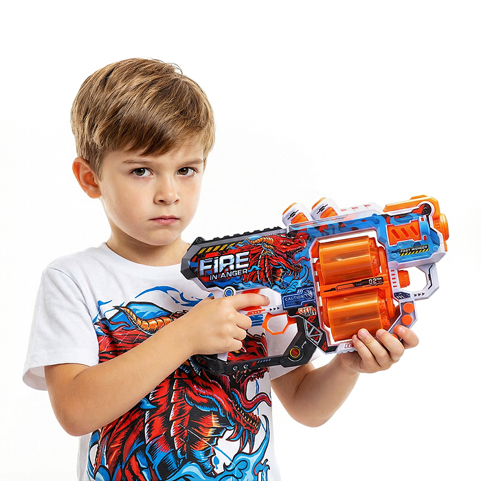 Бластер BH102 "Молниеносец" с полимернымипулями, в коробке