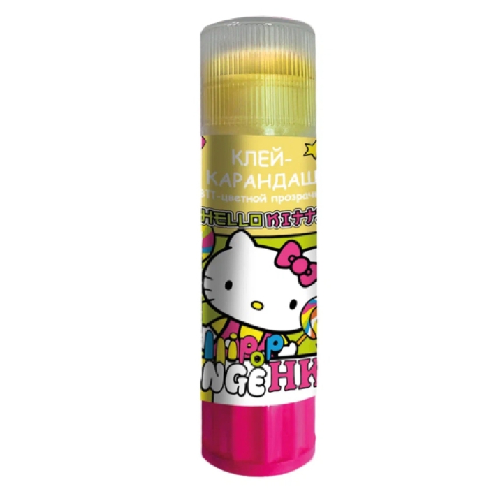 Клей-карандаш 15 г Hello Kitty, на ПВП-основе, цветной
