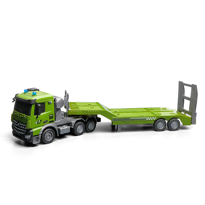 Машина YJ-132-12 "Военный автовоз" с танком  р/у 27 MHz, в коробке