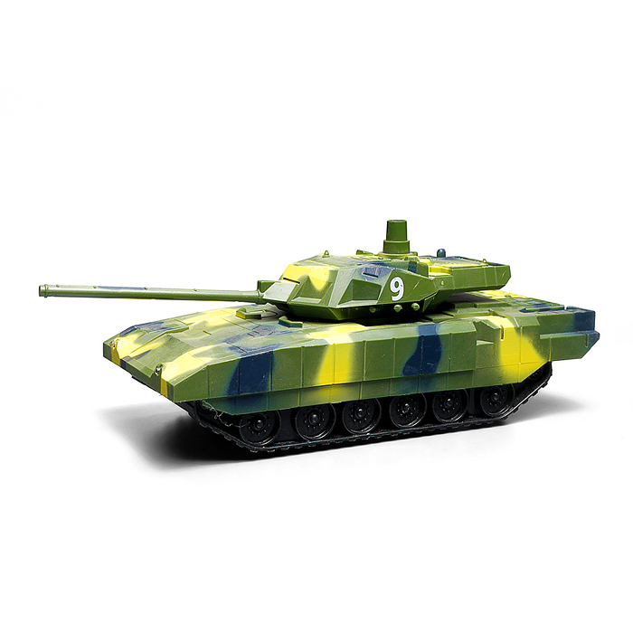 Машина YJ-132-12 "Военный автовоз" с танком  р/у 27 MHz, в коробке