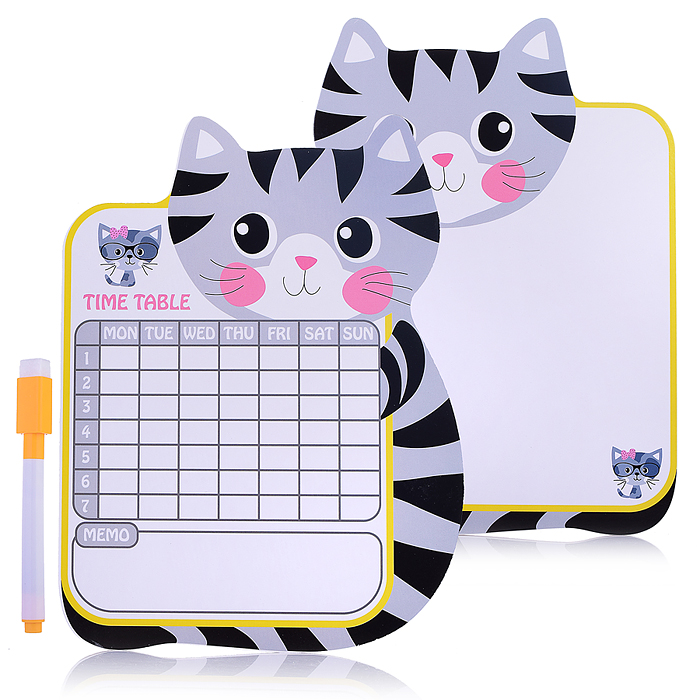 Доска для рисования JF-369-4 "Рисуй с котёнком" в пакете