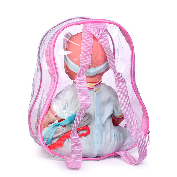 Пупс ZL9916-A2 "Мелисса" с аксессуарами, в рюкзаке