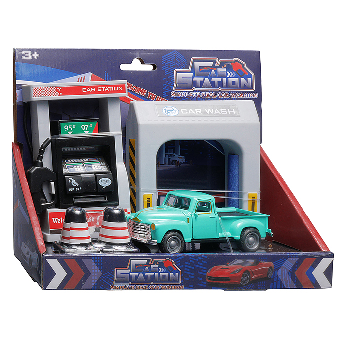 Набор машин 890-40A "Заправка грузовиков" в коробке