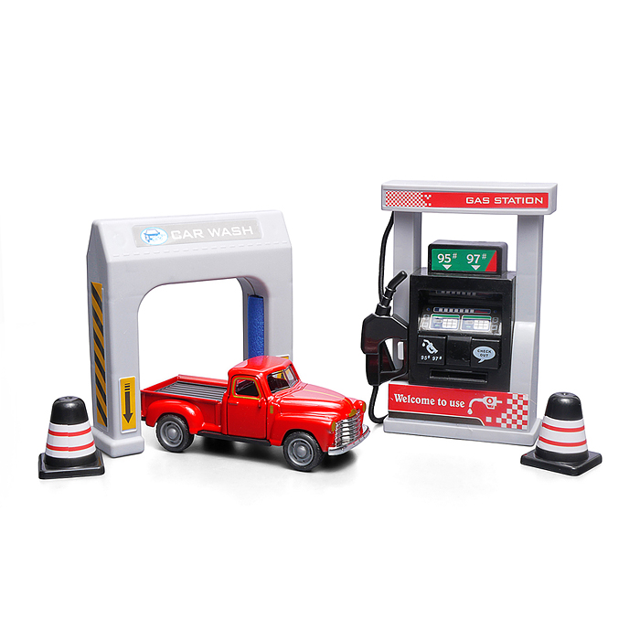 Набор машин 890-40A "Заправка грузовиков" в коробке