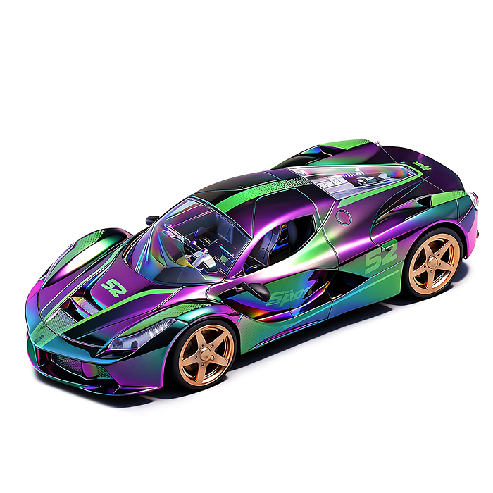 Машина JT738 "Голографик" р/у, 27 MHz, в коробке