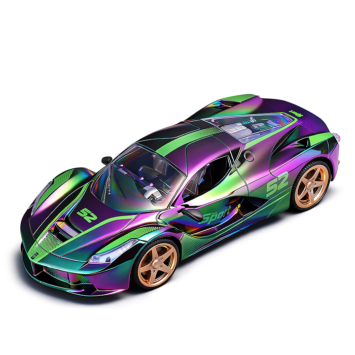 Машина JT738 "Голографик" р/у, 27 MHz, в коробке