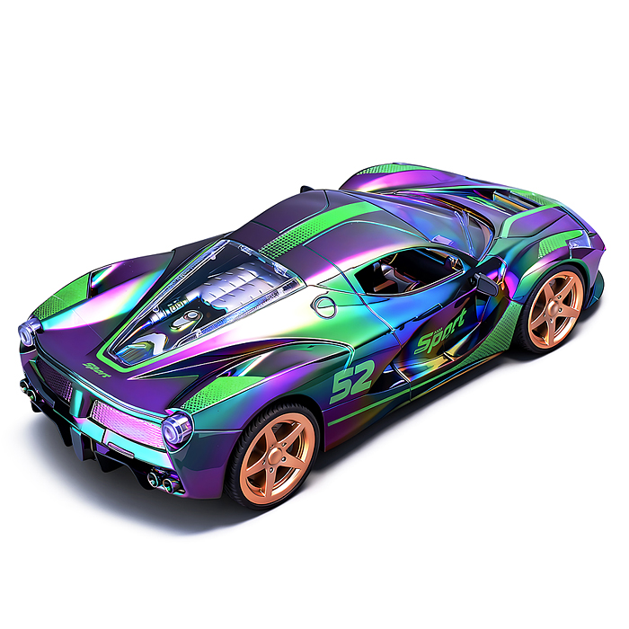 Машина JT738 "Голографик" р/у, 27 MHz, в коробке