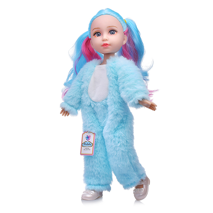 Кукла QJ182D "Вика" в костюме слоника, в коробке