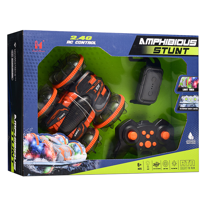 Машина LH-C086-3 "Амфибия" р/у, 27 MHz, в коробке 