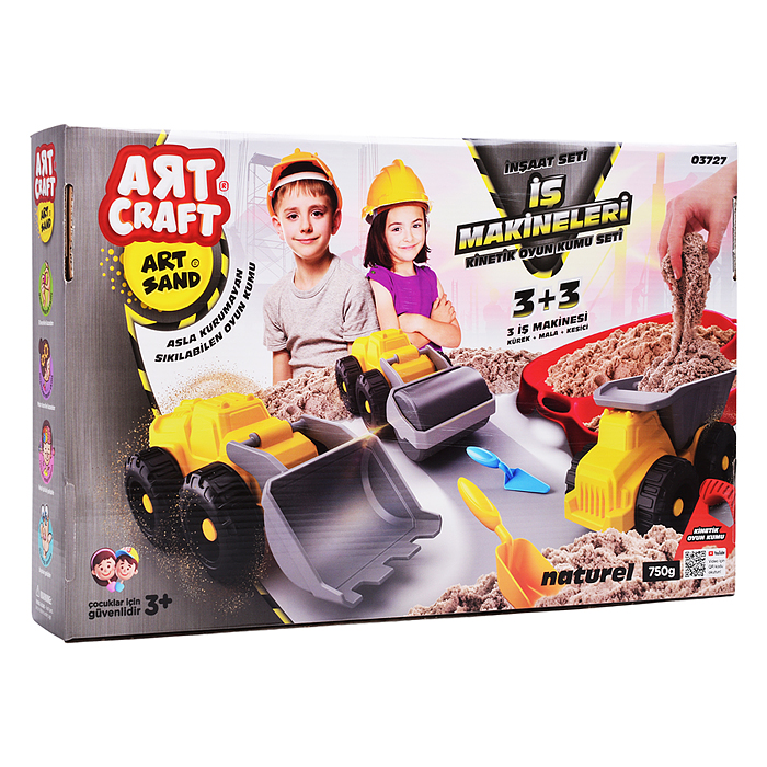 Набор кинетический песок "Большая стройка" 750г