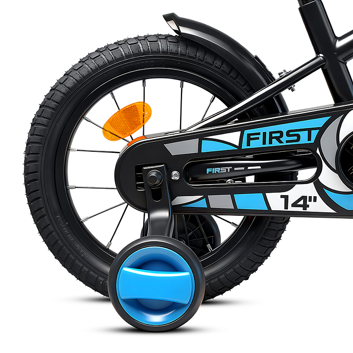 Велосипед 14" Rocket First, цвет черный