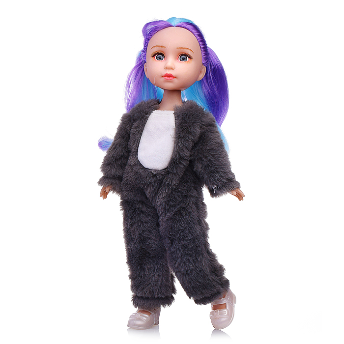 Кукла QJ182C "Кира" в костюме зайчика, в коробке