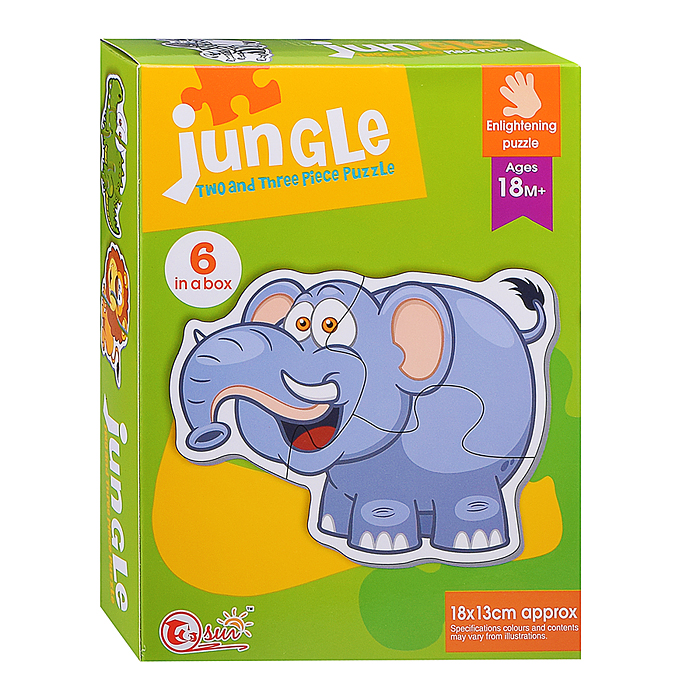 Пазл 88062 "Джунгли" (6 картинок)