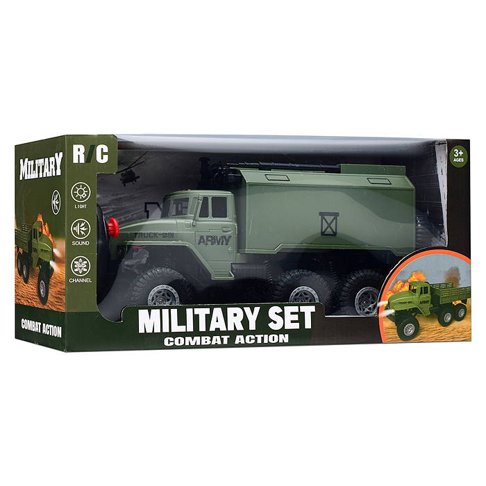 Машина 5014E-2 "Армия" р/у, 27 MHz , в коробке