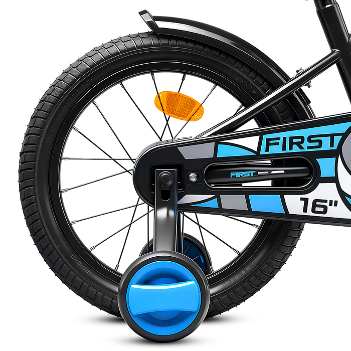 Велосипед 16" Rocket First, цвет черный