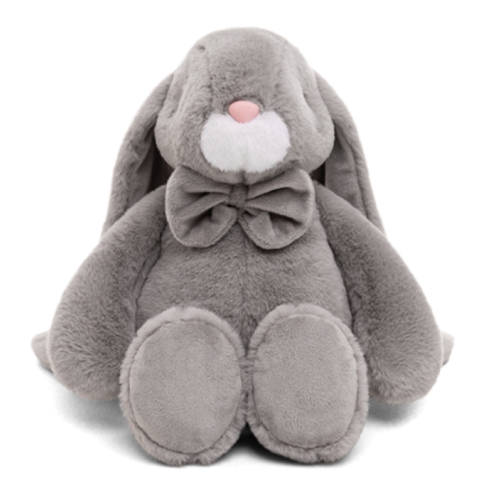 Зайчик Зак, 38см сидя, серый 