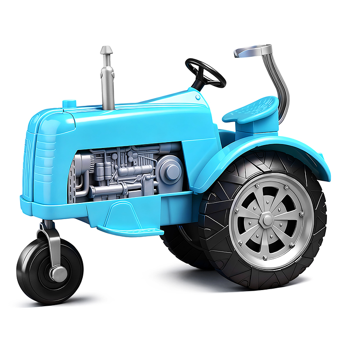 Трактор 568-A "Ферма" с овощами, в коробке