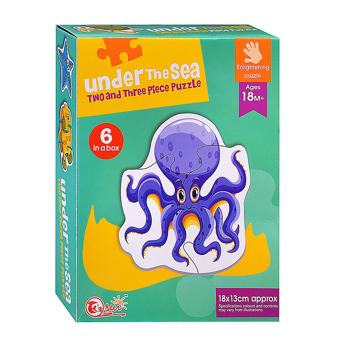 Пазл 88065 "В мире океана" (6 картинок)