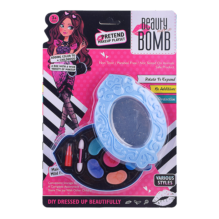 Набор детской косметики 556-7 "Красотка" на листе