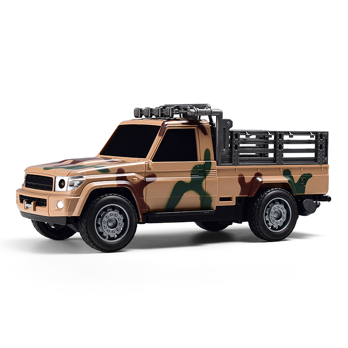 Машина 8911A-1 "Пикап-камуфляж" р/у, с дымом, 27 MHz, в коробке