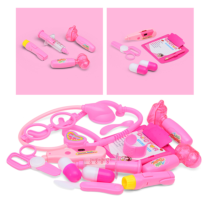 Набор доктора 893 "Терапевтический набор" в пакете (цвет розовый)