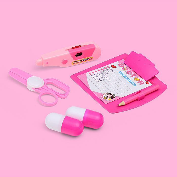 Набор доктора 893 "Терапевтический набор" в пакете (цвет розовый)