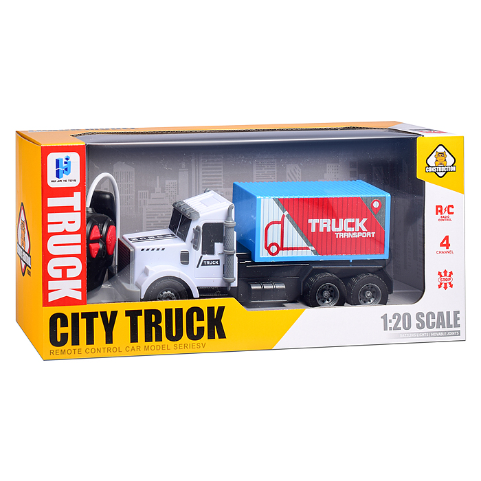 Машина 998-97Y "Контейнер" р/у, 27 MHz, в коробке