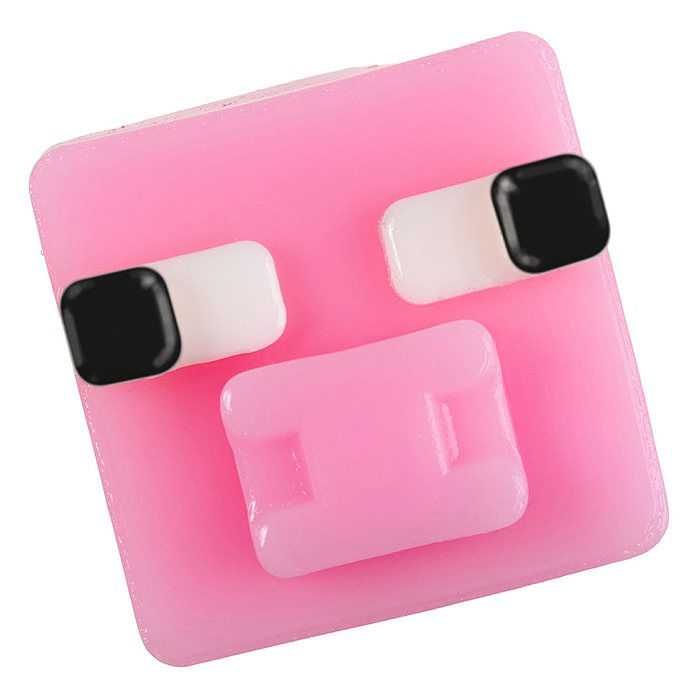 Игрушка-антистресс "Сквиши" Кубик розовый