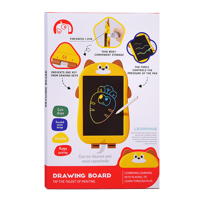 Доска для рисования 1688-126 "Мишка" в коробке