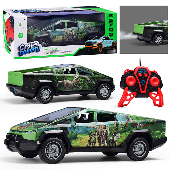 Машина8910A-5 "Дино" р/у, с дымом, 27 MHz, в коробке