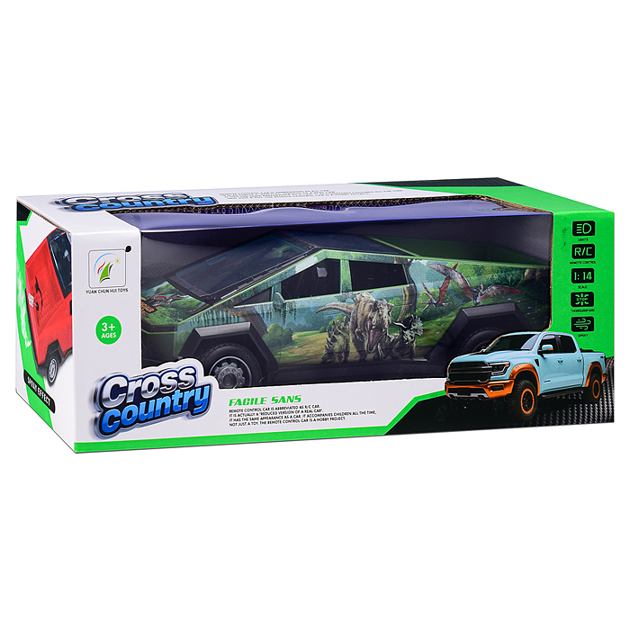 Машина8910A-5 "Дино" р/у, с дымом, 27 MHz, в коробке