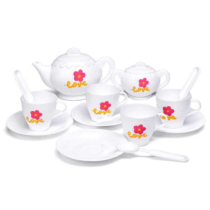 Набор посуды LY-4047 "Цветочек" в пакете