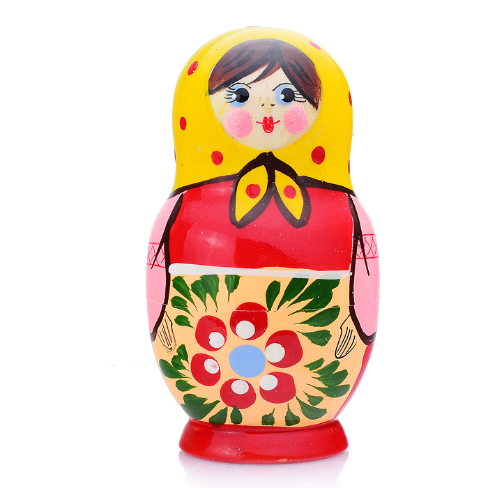 Матрешка 3 в 1 "Загорская роспись"/ окрашенная 