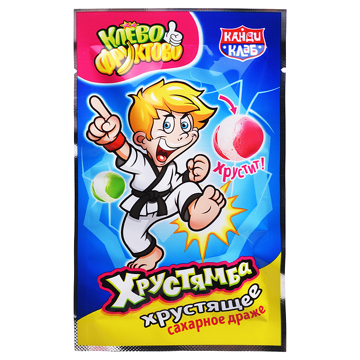 Хрустящее сахарное драже "Хрустямба. Клёво-Фруктово" 10г*30шт