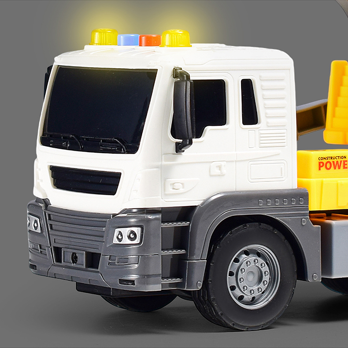 Машина JS104 "СтройМощь" 1:16 (свет, звук) в коробке (цвет желтый)