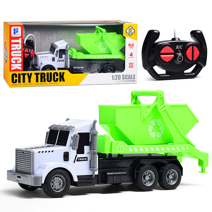 Машина 998-91Y "Мусоровоз" р/у, 27 MHz, в коробке