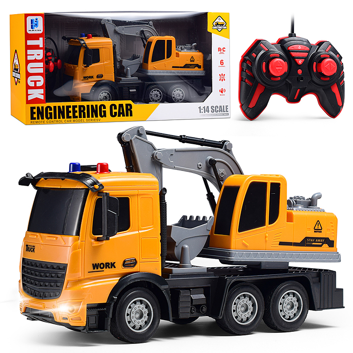 Машина 998-75Y "Стройка" р/у, 27 MHz, в коробке