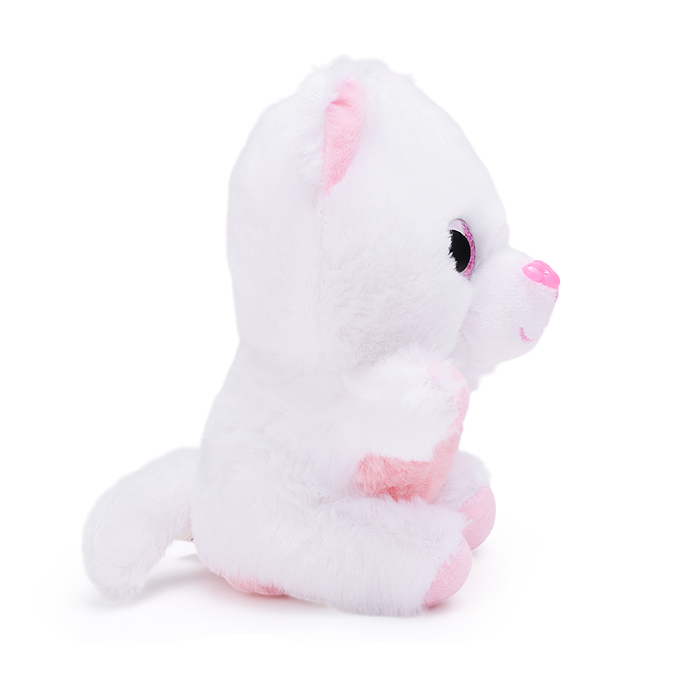 Крошка котенок 15 см., белый