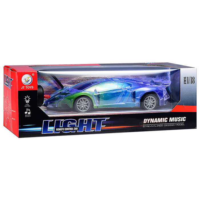 Машина JT722 "Мега скорость" р/у, 27 MHz, в коробке