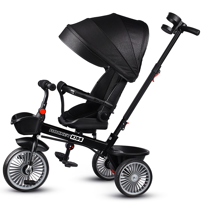 Велосипед MLX-510-BK 3-х колесный, черный