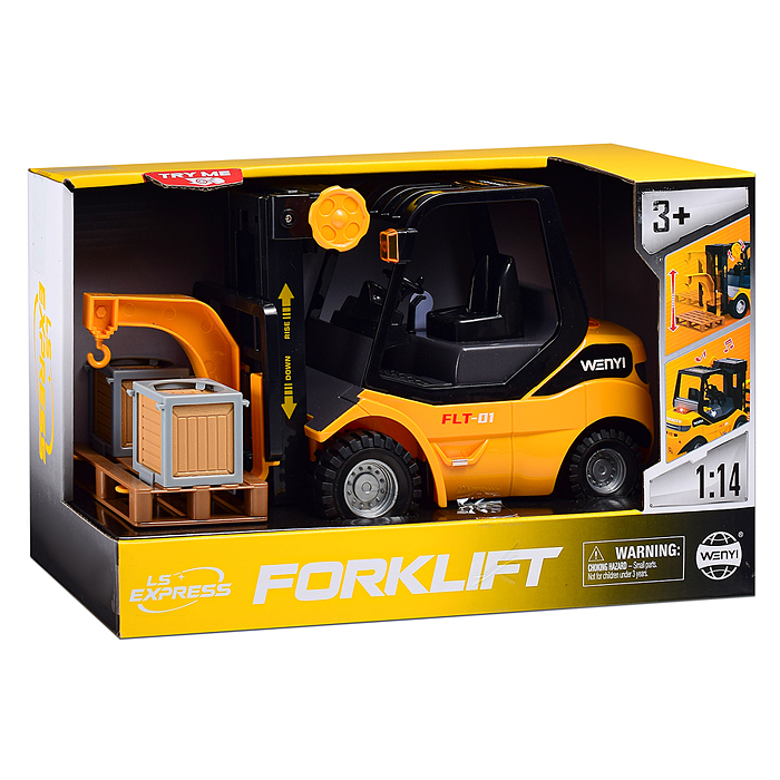 Погрузчик WY371A "Вилочный" 1:14 (свет. Звук) в коробке