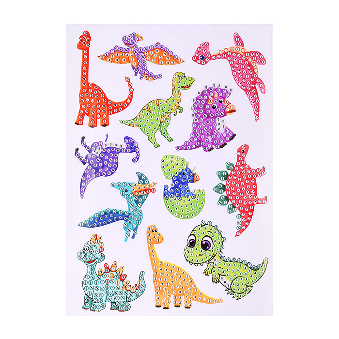 Мозаика алмазная A5503-19 "Парк динозавров" в коробке