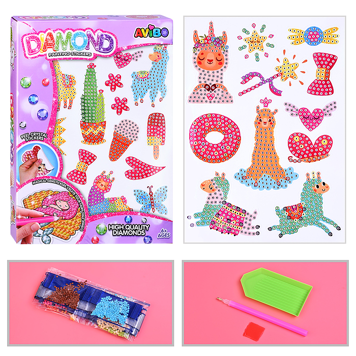 Мозаика алмазная A5503-15 "В мире альпак" в коробке