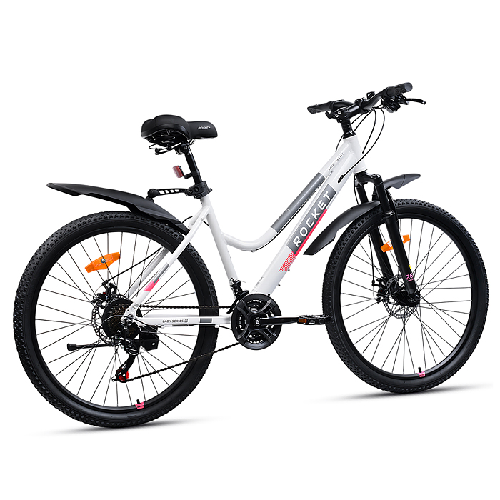 Велосипед 26" Rocket lady Alloy 26, цвет белый, размер 17"