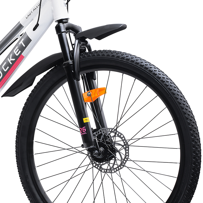 Велосипед 26" Rocket lady Alloy 26, цвет белый, размер 17"
