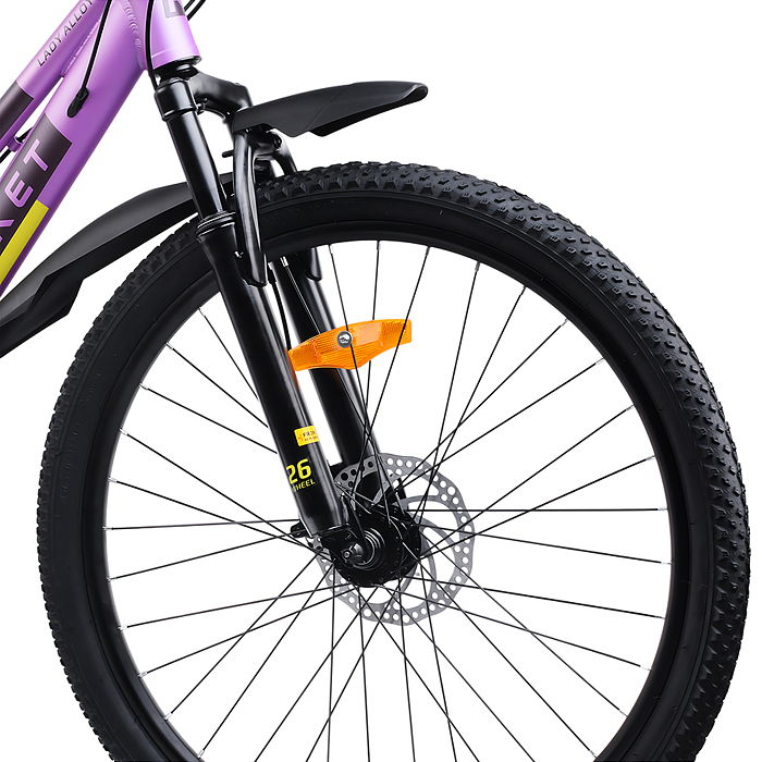 Велосипед 26" Rocket lady Alloy 26, цвет лиловый, размер 17"