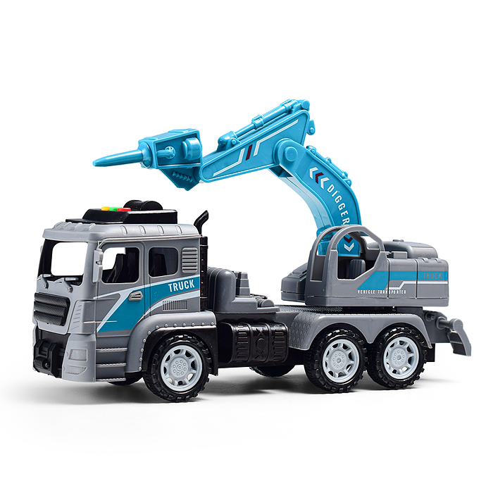 Машина 6630-E "СтройЛидер" (свет, звук) в коробке