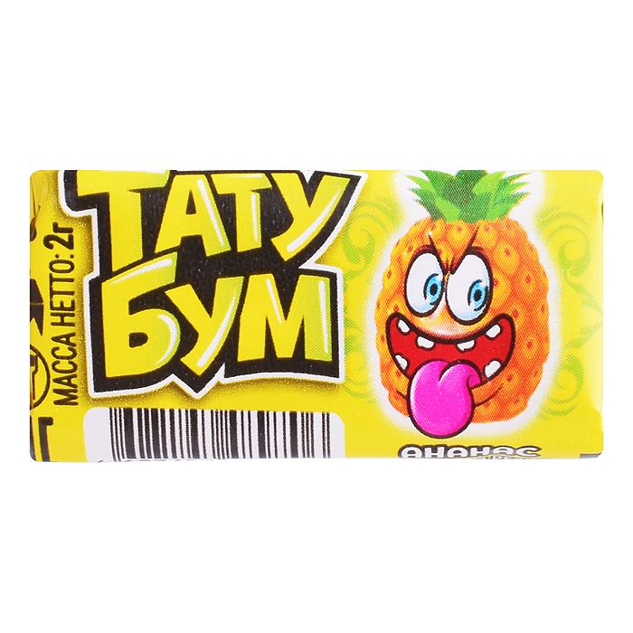 Жевательная резинка с татуировкой "Тату Бум" ассорти 2гр*200шт